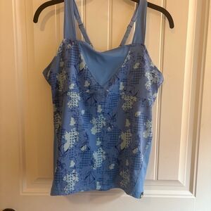 The North Face Blue Tankini swim top